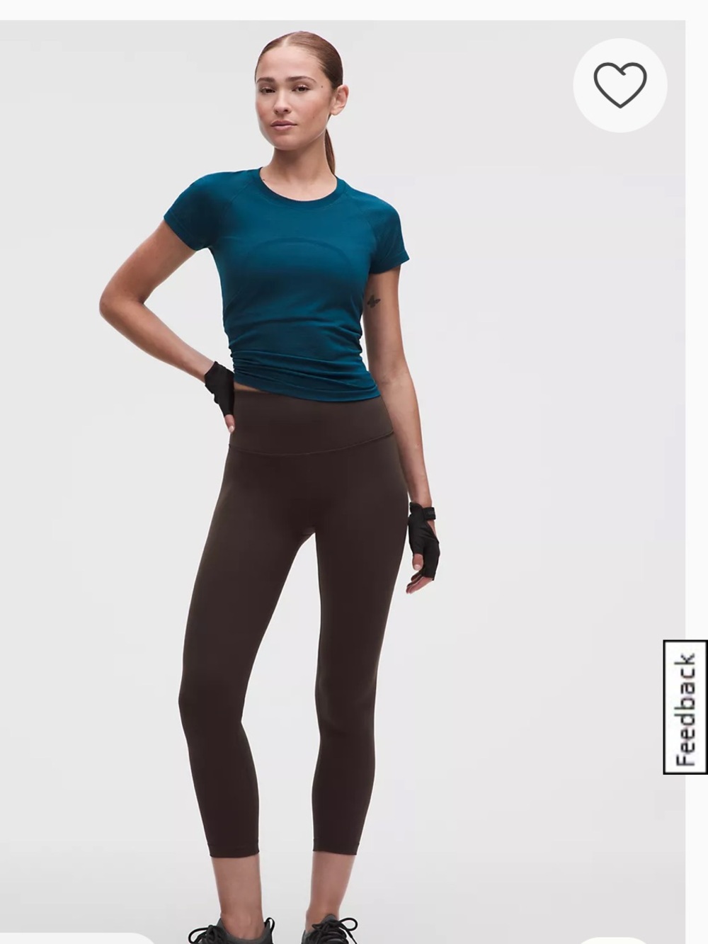 Size 6 Lululemon Wunder Train high rise legging, black